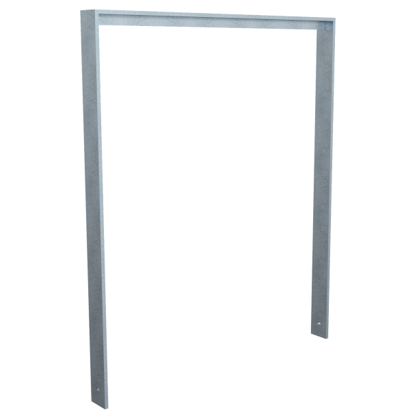 Leaning bracket made of flat steel 80 x12mm | with beam | total width: 1000 mm | hot-dip galvanized